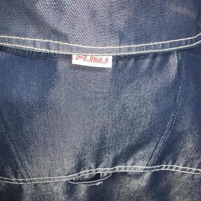 Fubu Shiny/Metallic Denim Jacket - Size L