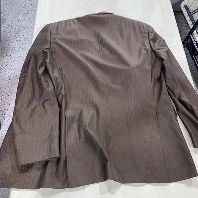 Men’s Brown Pinstripe Suit Jacket - Austin Reed/Dillards