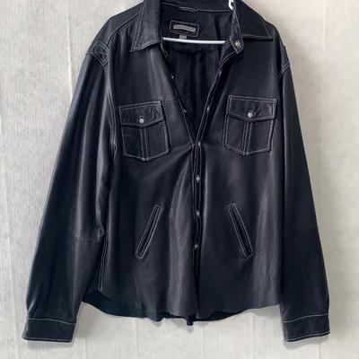 Martin Gordon Men’s Leather Jacket, Size XL