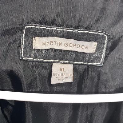 Martin Gordon Men’s Leather Jacket, Size XL