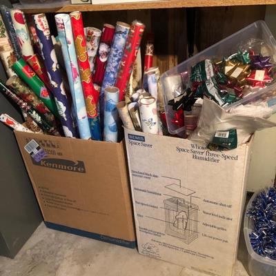 Lot of Christmas wrap