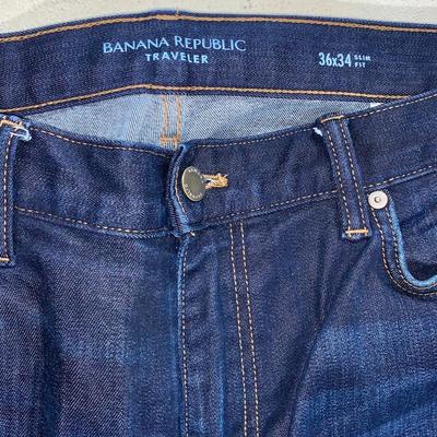 Men’s Straight Leg Banana Republic Travel Jeans, Slim Fit