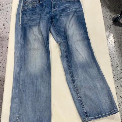 Men’s Rock Revival Relaxed Straight Leg Jeans - Size 34