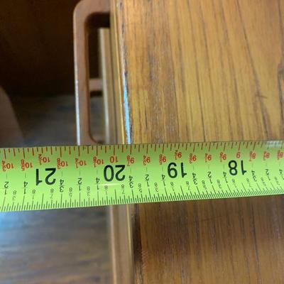 Teak 3 Drawer File Cabinet