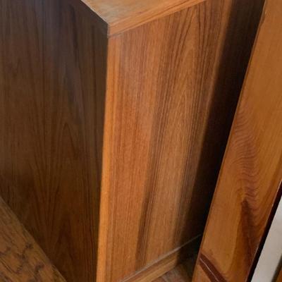 Teak 3 Drawer File Cabinet