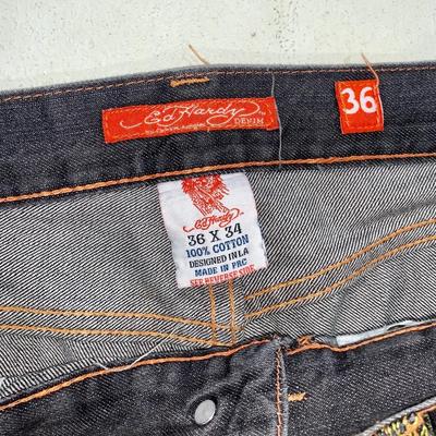 Vintage Men’s Ed Hardy Jeans - Devils