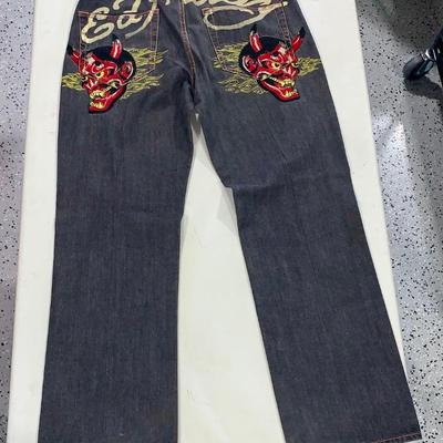 Vintage Men’s Ed Hardy Jeans - Devils