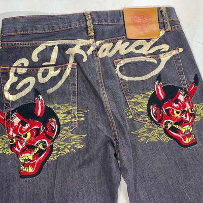 Vintage Men’s Ed Hardy Jeans - Devils