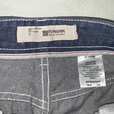 Men’s PJ Mark Straight Leg Jeans, Size 36 X 32