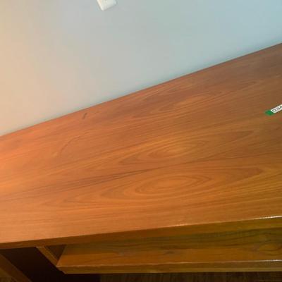 Large Teak Desk w/ Keyboard Slide Out