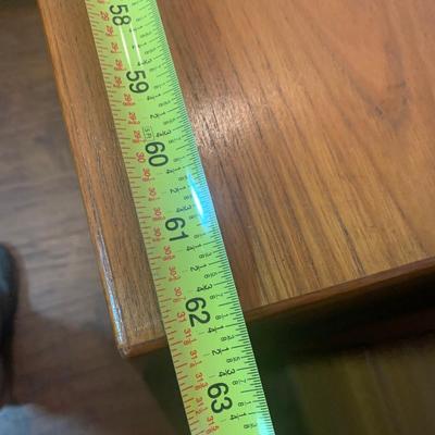 Large Teak Desk w/ Keyboard Slide Out