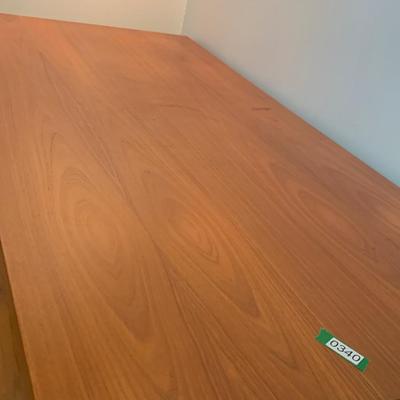 Large Teak Desk w/ Keyboard Slide Out