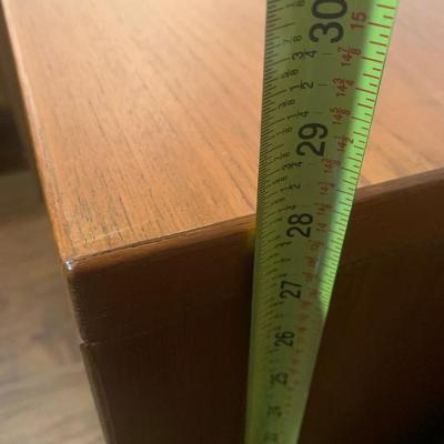 Large Teak Desk w/ Keyboard Slide Out