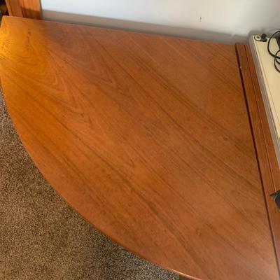 Round Teak Corner Desk - Office Unit