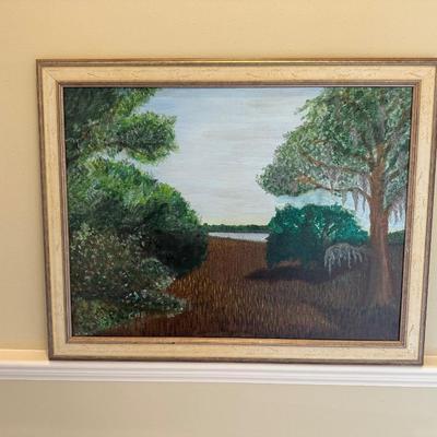 Original Acrylic Painting Seabrook S.C. Marsh