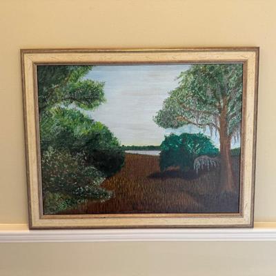 Original Acrylic Painting Seabrook S.C. Marsh