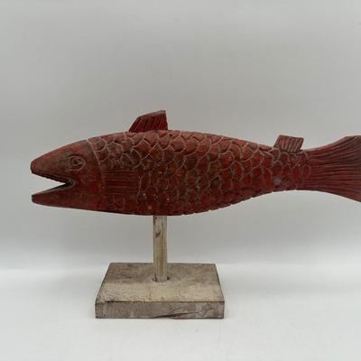 Hand Carved Painted Fish