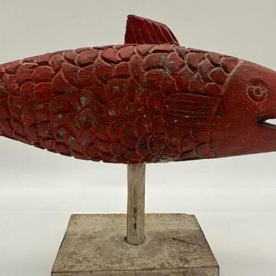 Hand Carved Painted Fish
