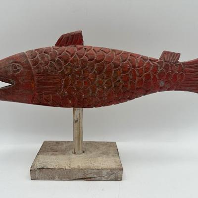 Hand Carved Painted Fish