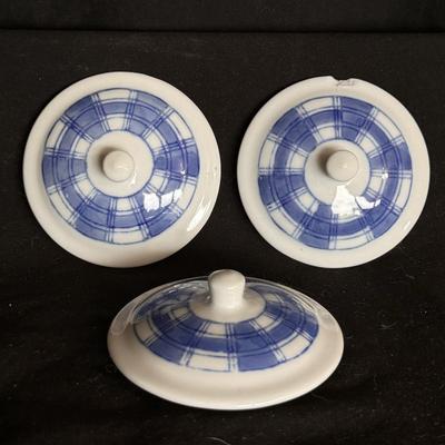 IDG Blue and White Plaid Dishware (DR-DZ)