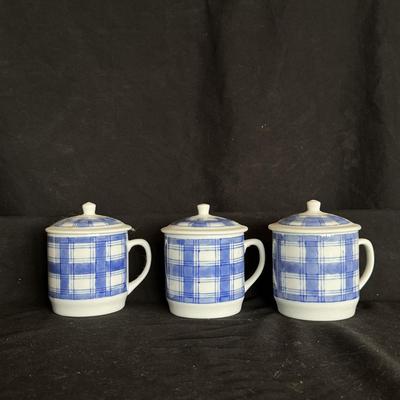 IDG Blue and White Plaid Dishware (DR-DZ)