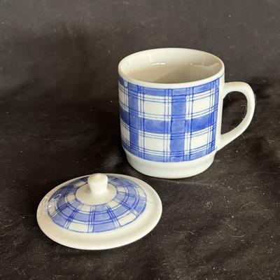IDG Blue and White Plaid Dishware (DR-DZ)