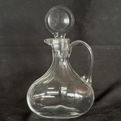Collection of Glass Oil & Dressing Pitchers w/ Stoppers (DR-DZ)