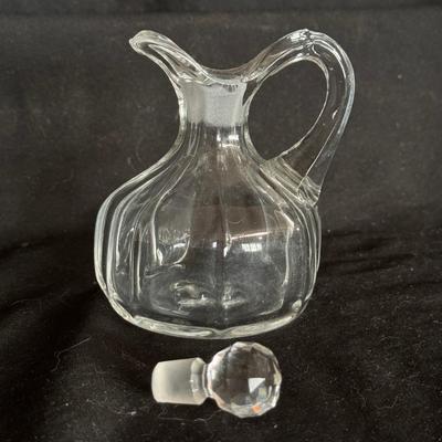 Collection of Glass Oil & Dressing Pitchers w/ Stoppers (DR-DZ)