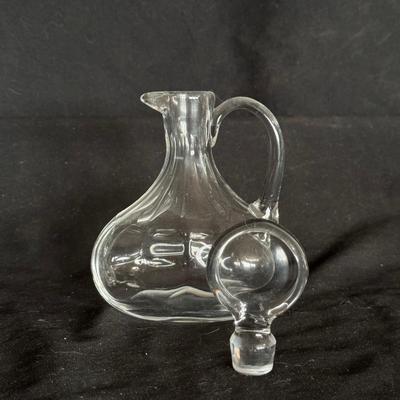 Collection of Glass Oil & Dressing Pitchers w/ Stoppers (DR-DZ)