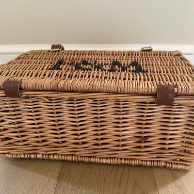 Vintage Fortnum & Masons Wicker Basket