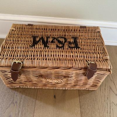 Vintage Fortnum & Masons Wicker Basket