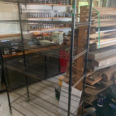 Industrial Metal Shelving - Lot #114