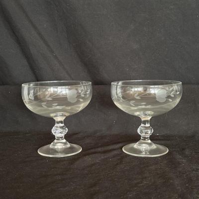 Etched Glass Cocktail Hour Glassware and More (DR-DZ)