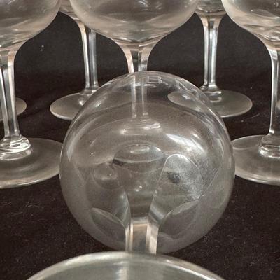 Etched Glass Cocktail Hour Glassware and More (DR-DZ)