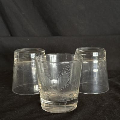 Etched Glass Cocktail Hour Glassware and More (DR-DZ)