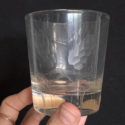 Etched Glass Cocktail Hour Glassware and More (DR-DZ)