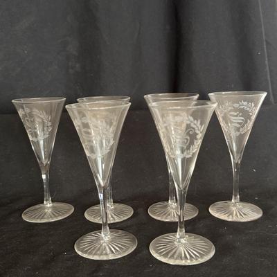 Cordial Glassware w/ Etching and More (DR-DZ)