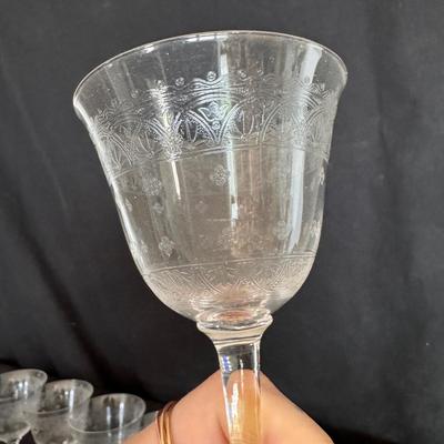 Cordial Glassware w/ Etching and More (DR-DZ)