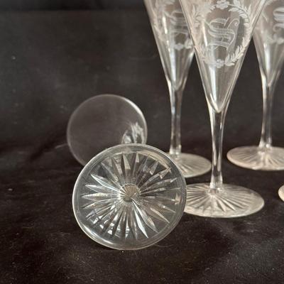 Cordial Glassware w/ Etching and More (DR-DZ)