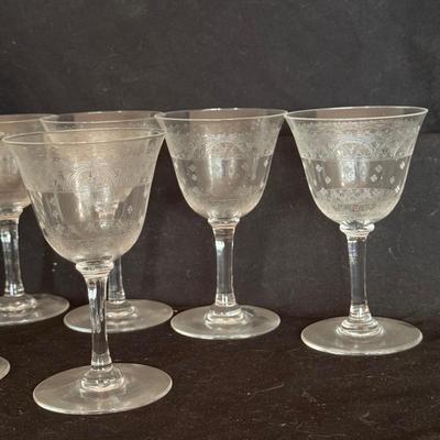 Cordial Glassware w/ Etching and More (DR-DZ)