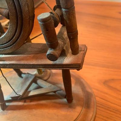 Hand Made Spinning Wheel Lamp