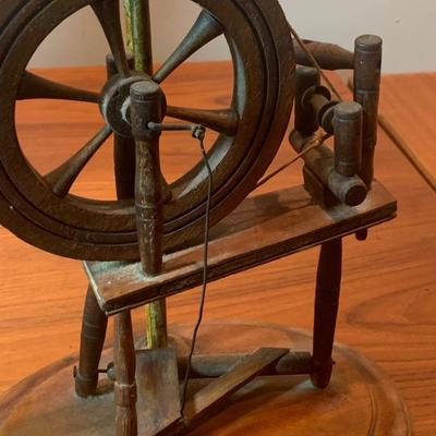 Hand Made Spinning Wheel Lamp
