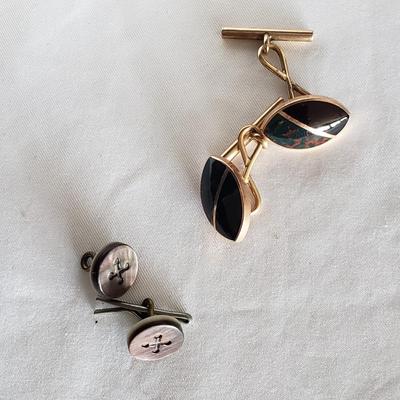 10K Gold/Sterling Tie Tacks/Cuff Links and More