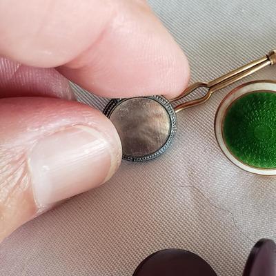 10K Gold/Sterling Tie Tacks/Cuff Links and More