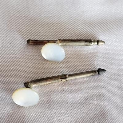 10K Gold/Sterling Tie Tacks/Cuff Links and More