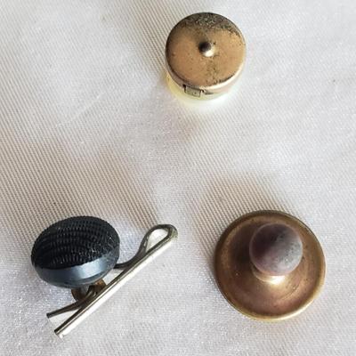 10K Gold/Sterling Tie Tacks/Cuff Links and More