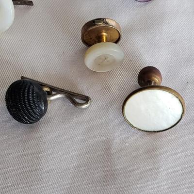 10K Gold/Sterling Tie Tacks/Cuff Links and More