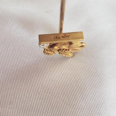 14K Gold/Diamond Cloak Pins (DR-KD)