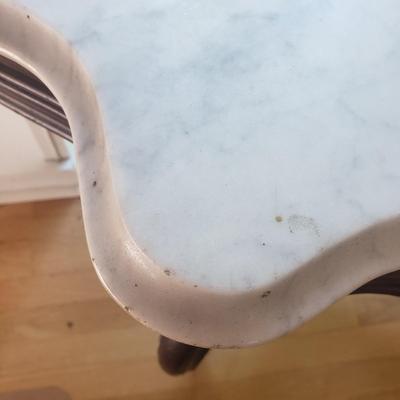 Victorian Marble Top Table (LR-KD)