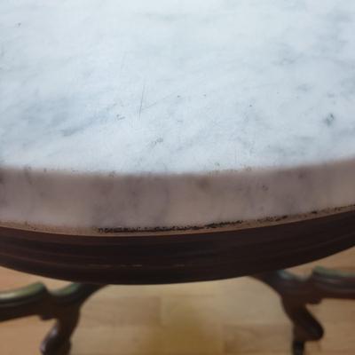 Victorian Marble Top Table (LR-KD)